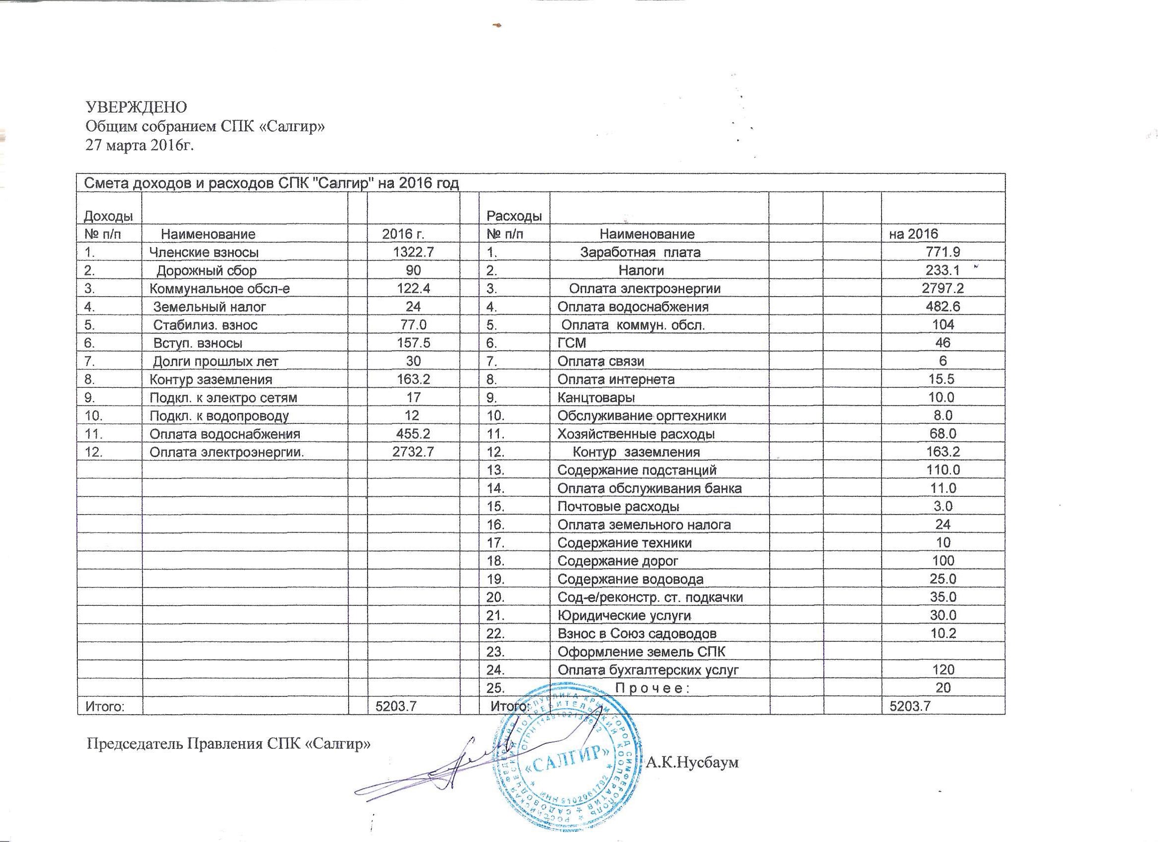 Образец смета доходов и расходов некоммерческой организации образец